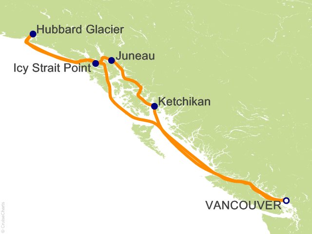 7 Night Alaska Hubbard Glacier Cruise from Vancouver