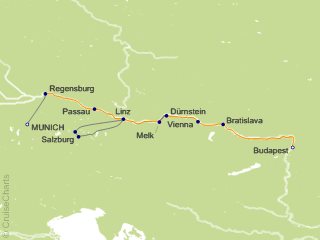 7 Night Holiday Magic Danube Family River Cruise from Munich