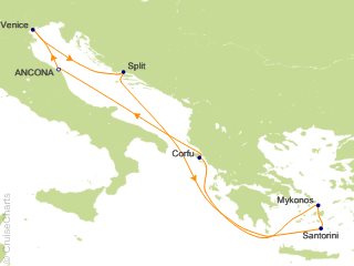 7 Night Mediterranean Cruise from Ancona