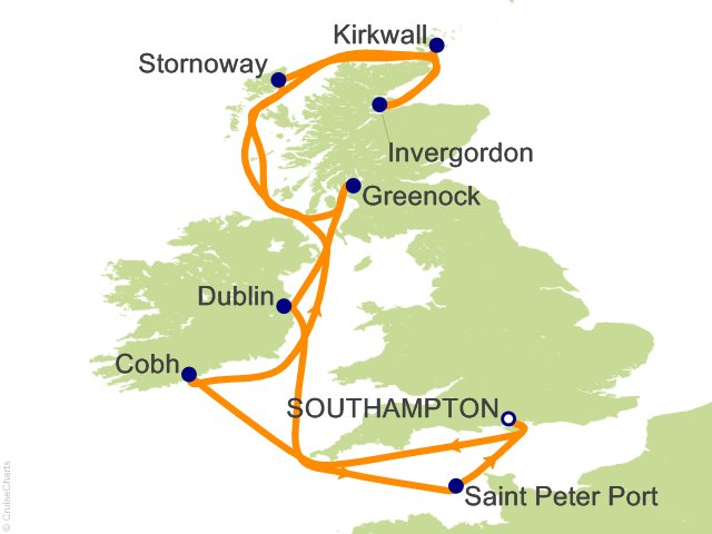 12 Night British Isles Cruise from Southampton