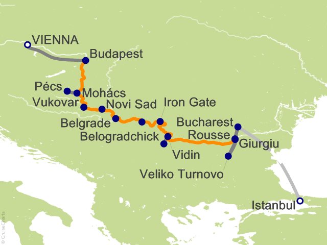 12 Night Gems of Southeast Europe Cruise and Land Tour