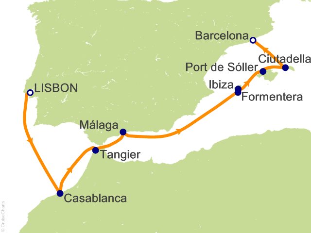 lisbon to barcelona cruise 2022