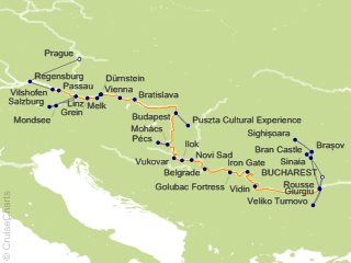 21 Night Grand Danube Cruise and Land Tour from Bucharest