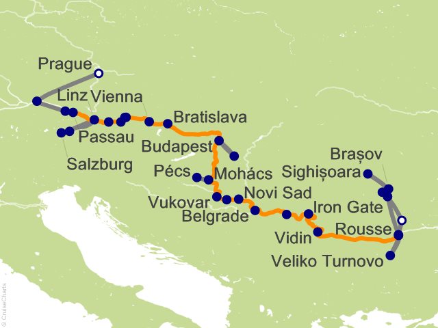 21 Night Grand Danube Cruise and Land Tour
