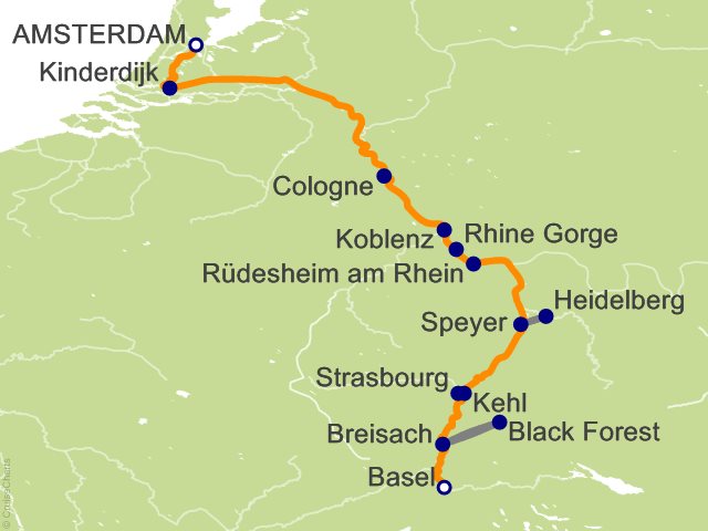 7 Night Rhine Getaway Cruise