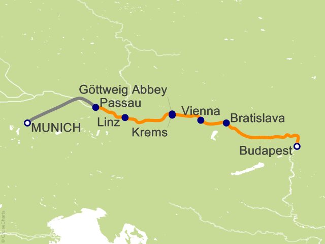 7 Night Danube Waltz Cruise from Munich