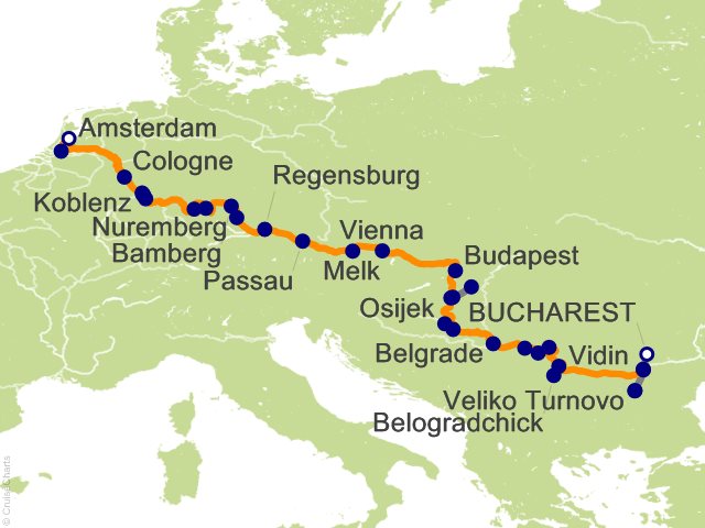 Viking River Rivers - Danube Cruise Tour 22 Night European Sojourn from