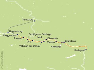 9 Night Danube Dreams with 2 Nights in Prague (Eastbound) Cruise and Land Tour from Prague