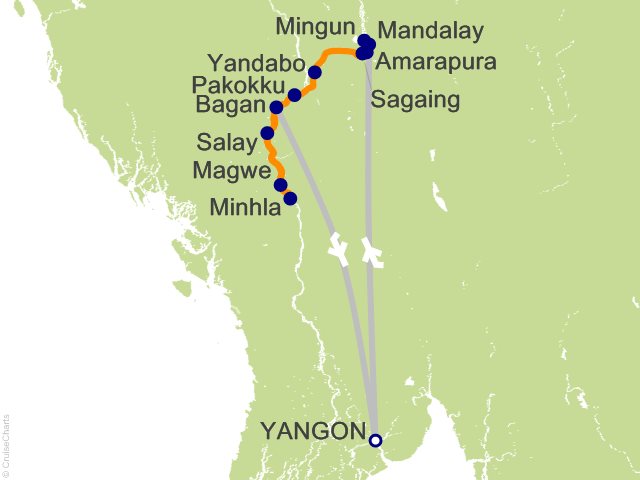 13 Night Mystical Irrawaddy Cruise and Land Tour