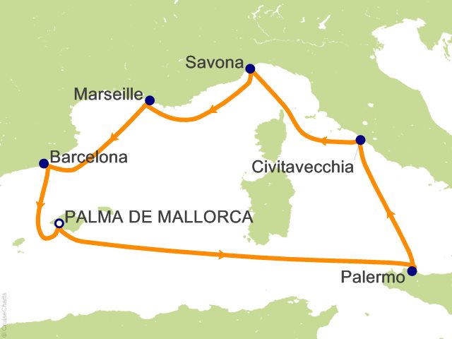 mediterranean cruise from palma