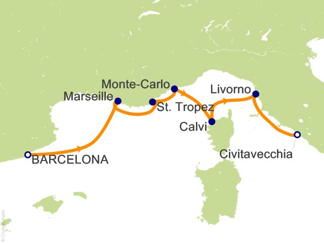 7 Night Springtime Mediterranean Voyage Cruise