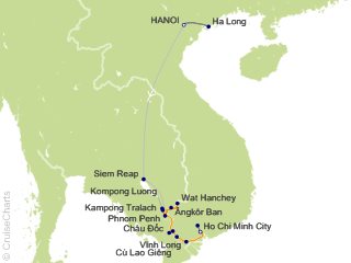 15 Night Fascinating Vietnam  Cambodia and the Mekong River with Hanoi and Ha Long Bay (Southbound) from Hanoi from Hanoi