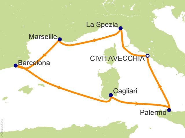 7 Night Mediterranean from Civitavecchia (Rome) Cruise