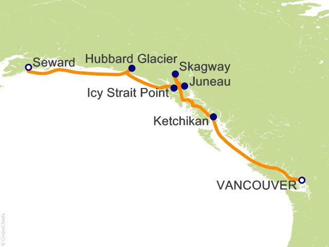 7 Night Alaska Northern Glacier Cruise from Vancouver