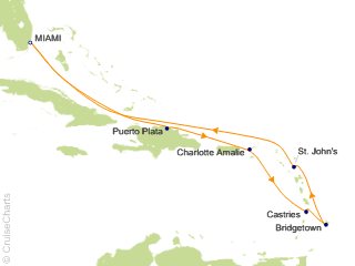 9 Night Southern Caribbean Cruise from Miami