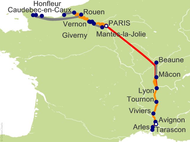14 Night Grand France Cruise and Land Tour
