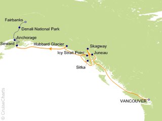 12 Night Fjord and Tundra National Parks Explorer Post-Cruise 6A from Vancouver from Vancouver