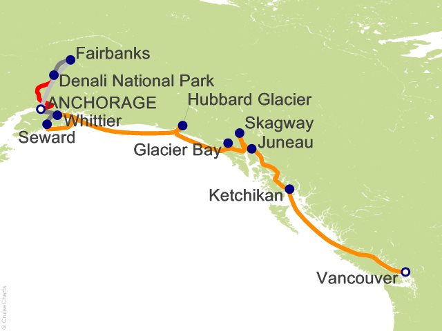 10 Night Denali Cruise and Land Tour