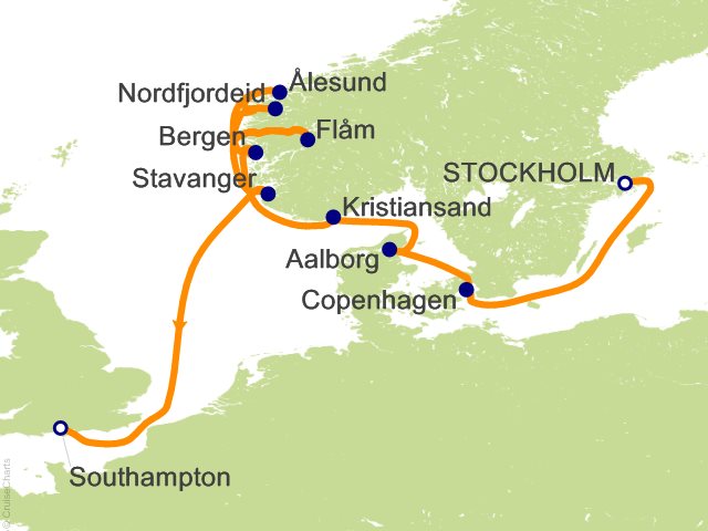 11 Night Stockholm to Southampton Cruise