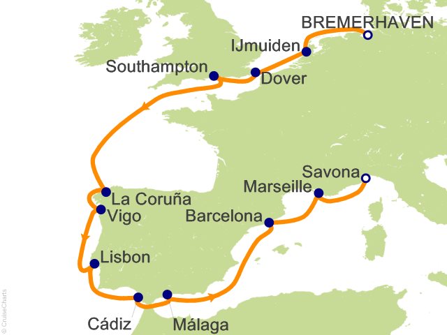13 Night Northern Europe from Bremerhaven Cruise