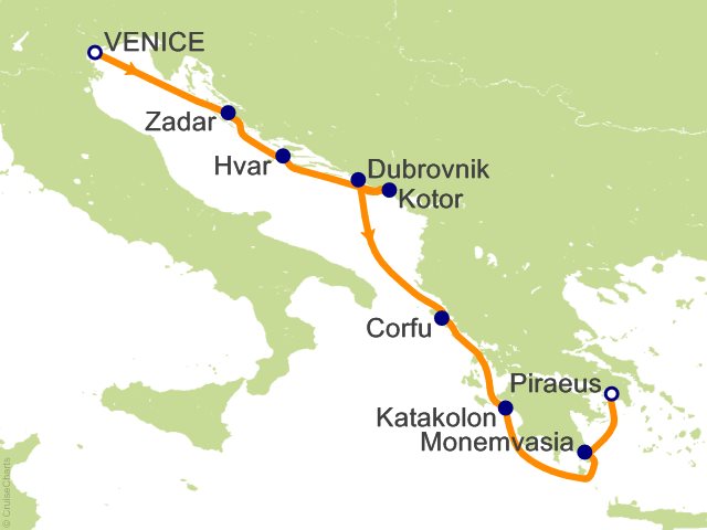 9 Night Adriatic Archipelagos and Greek Goddesses Cruise