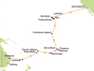 Christmas Concernt Crossings 2022 Holland America Trans Pacific Cruises Cruise, 34 Nights From San Diego,  Noordam, October 8, 2022 | Icruise.com