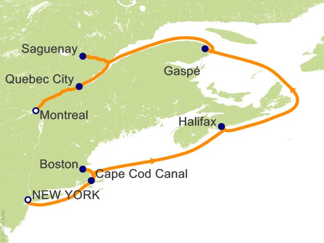 12 Night Eastern Seaboard Explorer Cruise from New York