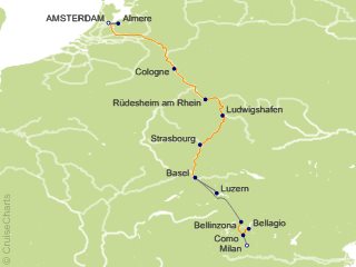 12 Night Rhine Castles and Swiss Alps Cruise and Land Tour from Amsterdam