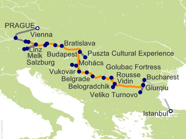 20 Night Grand Danube Cruise from Istanbul
