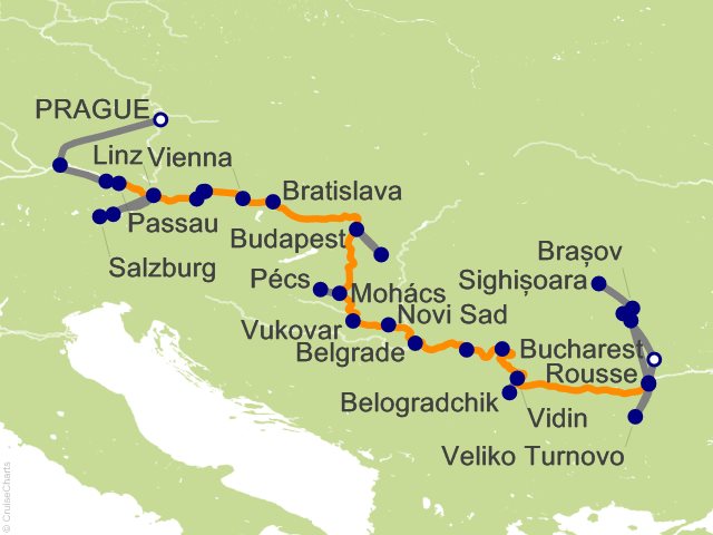 21 Night Grand Danube Cruise from Bucharest