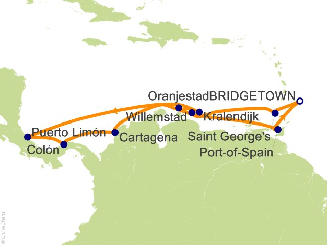 Royal Caribbean Caribbean Cruise, 14 Nights From Bridgetown, Rhapsody