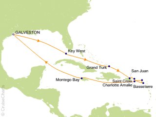 Carnival Caribbean Cruise, 14 Nights From Galveston, Carnival Dream ...