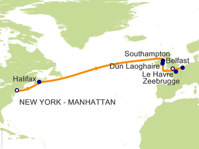 transatlantic cruise london to new york
