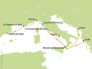 Princess Mediterranean Cruise, 11 Nights From Barcelona, Enchanted ...