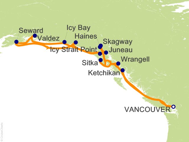 14 Night Vancouver to Vancouver Cruise