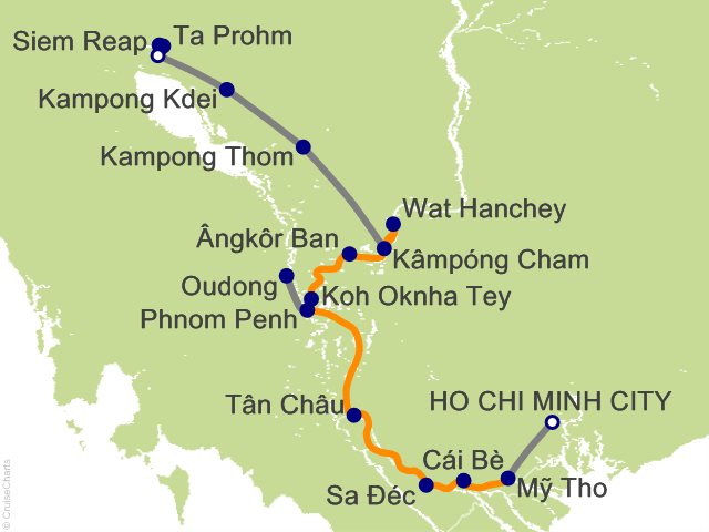 10 Night Luxury Mekong and Temple Discovery Cruise from Ho Chi Minh City (Formerly Saigon)