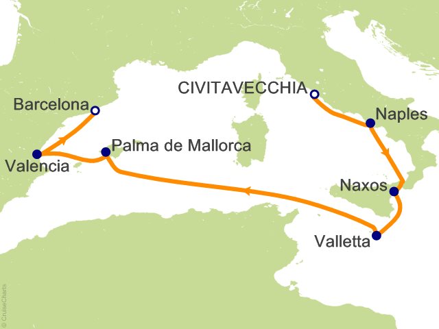 7 Night Iconic Italy and a Taste of Spain   Rome (Civitavecchia) to Barcelona Cruise from Civitavecchia (Rome)