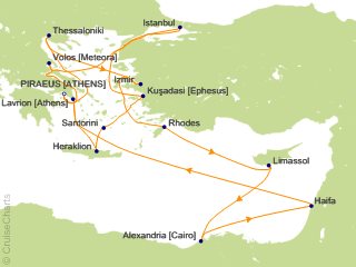 Christmas Mediterranean Cruise 2022 Celestyal Cruises Mediterranean Cruise, 18 Nights From Athens (Port Of  Piraeus), Celestyal Crystal, December 17, 2022 | Icruise.com