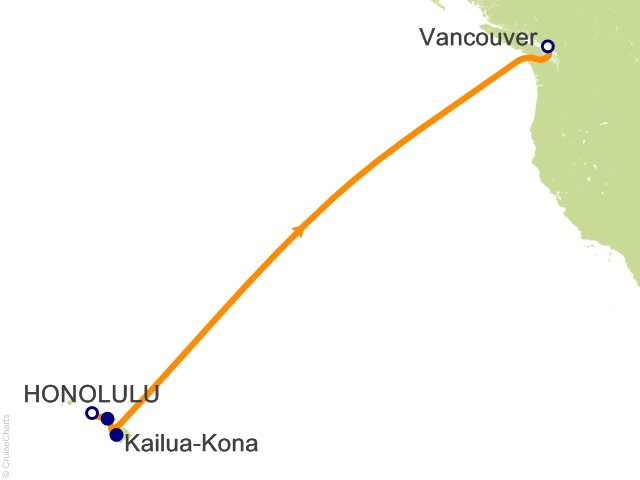 hawaii cruise from honolulu to vancouver
