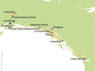 13 Night Fjord and Tundra National Parks Explorer Post-Cruise 6A from Vancouver from Vancouver
