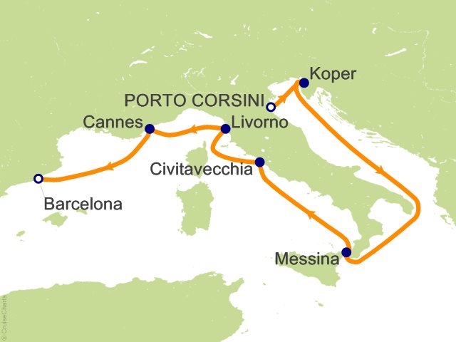 7 night western mediterranean cruise 2023