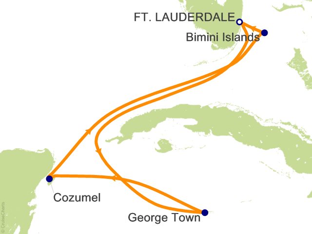 6 Night Bimini  Grand Cayman and Mexico Cruise