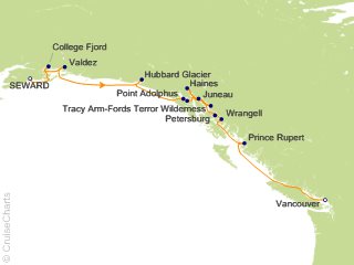 12 Night Alaska Glaciers and Prince William Sound Cruise from Anchorage