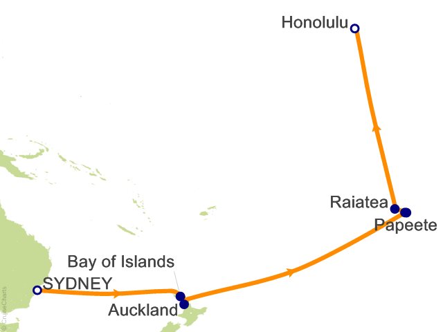 trans pacific cruise 2024