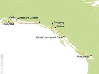 7 Night Alaska from Seward to Vancouver   Hubbard Glacier and Skagway Cruise from Anchorage