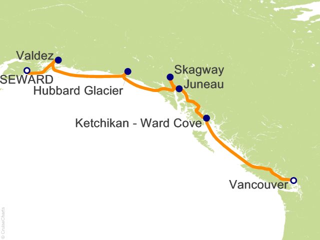7 Night Alaska   Hubbard Glacier and Skagway to Vancouver Cruise
