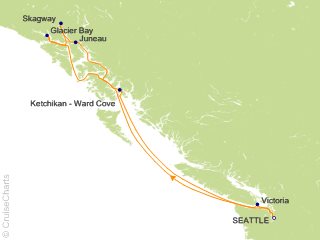 7 Night Alaska Round trip Seattle   Glacier Bay  Skagway and Juneau Cruise from Seattle