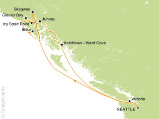 9 Night Alaska Round trip Seattle   Glacier Bay  Skagway and Juneau Cruise from Seattle