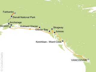 10 Night Fairbanks Denali Express - Northbound Cruisetour from Vancouver from Vancouver