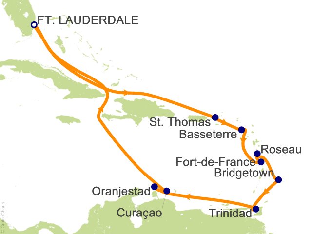 Princess Caribbean Cruise, 14 Nights From Fort Lauderdale, Caribbean ...